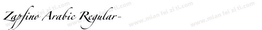 Zapfino Arabic Regular字体转换